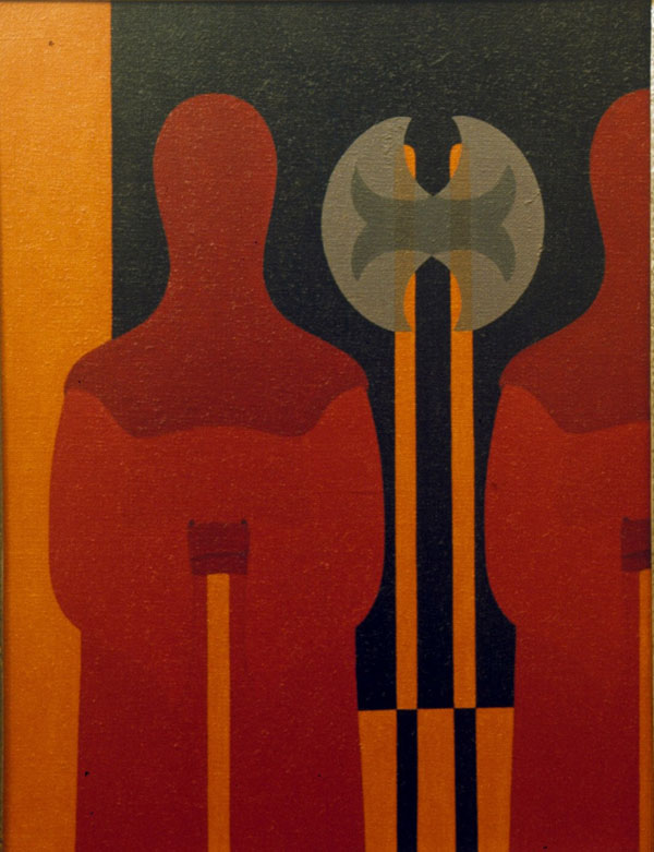 studio per la sconfitta del boia - olio su tela cm 50X70