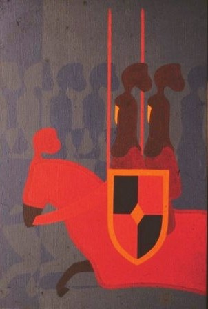 il Cavaliere del Tempio - olio su tela cm 80 x 120